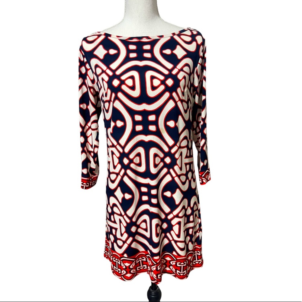 Laundry by design tunic dress geometric